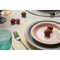 Set di 6 confezioni 24 Pz Posate Dorset In Acciaio 18/0 Finitura Nera