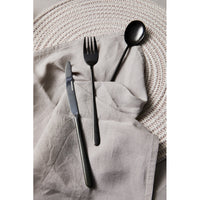 Set di 6 confezioni 24 Pz Posate Dorset In Acciaio 18/0 Finitura Nera