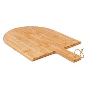 Set di 6 confezioni 2pz Tagliere Pizza In Bamboo 43*30 Con Rotella Tagliapizza
