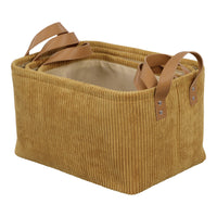 Set di 6 confezioni 3 Ceste porta tutto Micol Senape In 3 Dimensioni 
Velluto A Coste