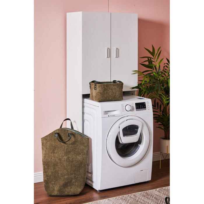 Set di 6 confezioni 3 Ceste porta tutto Micol Verde In 3 Dimensioni 
Velluto A Coste