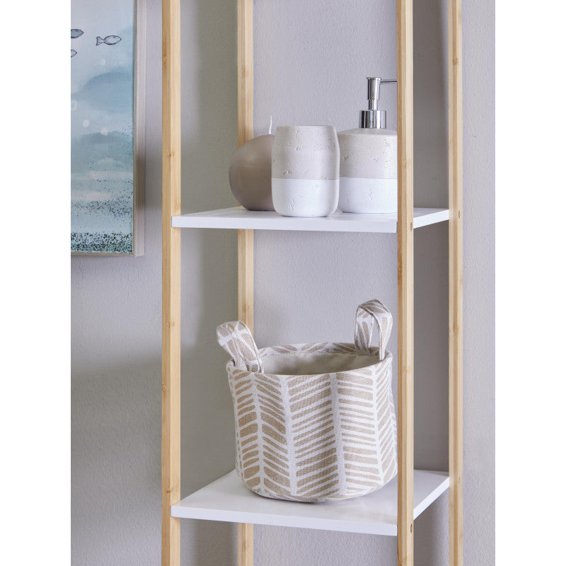 Set di 6 confezioni 3 Cesti Portatutto Tondi Con Manici Ximba Grigio