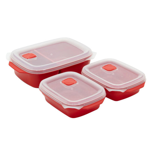 Set di 6 confezioni 3 Pezzi Microonde (2x)600 Ml - 1,3 Lt