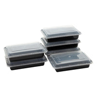 Set di 6 confezioni 6 Pz Contenitori Rettangolari 650 Ml