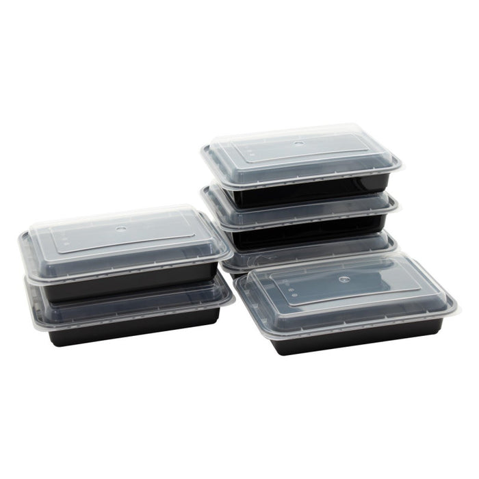 Set di 6 confezioni 6 Pz Contenitori Rettangolari 650 Ml