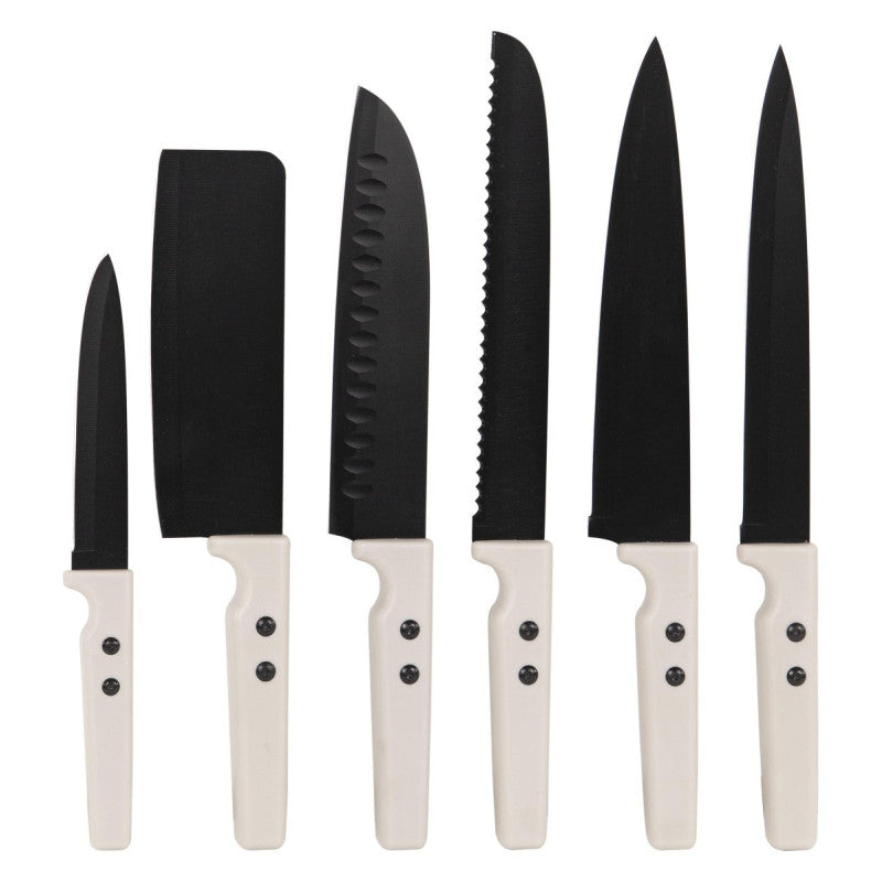 Set di 6 confezioni Coltelli 12pz Ryori 6 Coltelli Con Coprilama