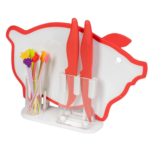 Set di 6 confezioni Kitchen Tagliere+coltelli 0080365 Liv