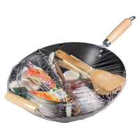 Set di 6 confezioni Wok 21 Pz Carbon Steel Ø 35 Cm