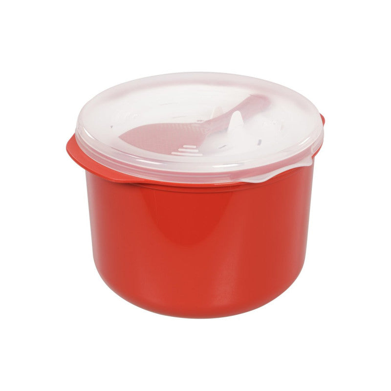 Set di 6 Cuoci Riso Per Microonde 2,8 Lt Rosso