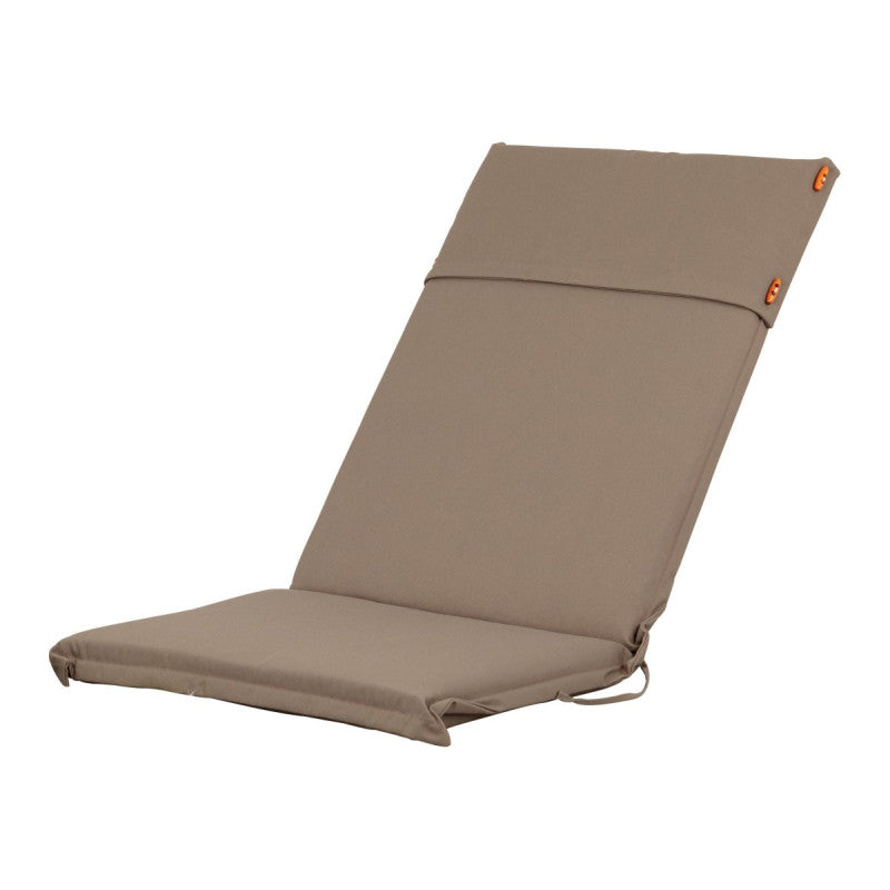 Set di 6 Cuscini Schienale Alto Colore Tabacco