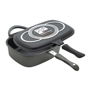 Set di 6 Fornetti Doppio Rettangolare Con Griglia In Acciaio 24x32 Cm