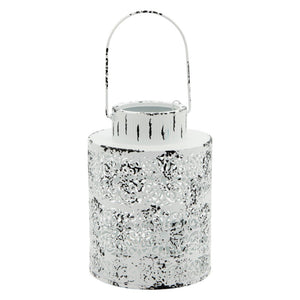 Set di 6 Lanterne Fes 18x26,5 Bianco Anticato