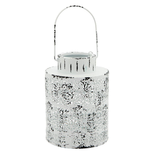 Set di 6 Lanterne Fes 18x26,5 Bianco Anticato