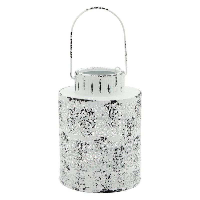 Set di 6 Lanterne Fes 18x26,5 Bianco Anticato