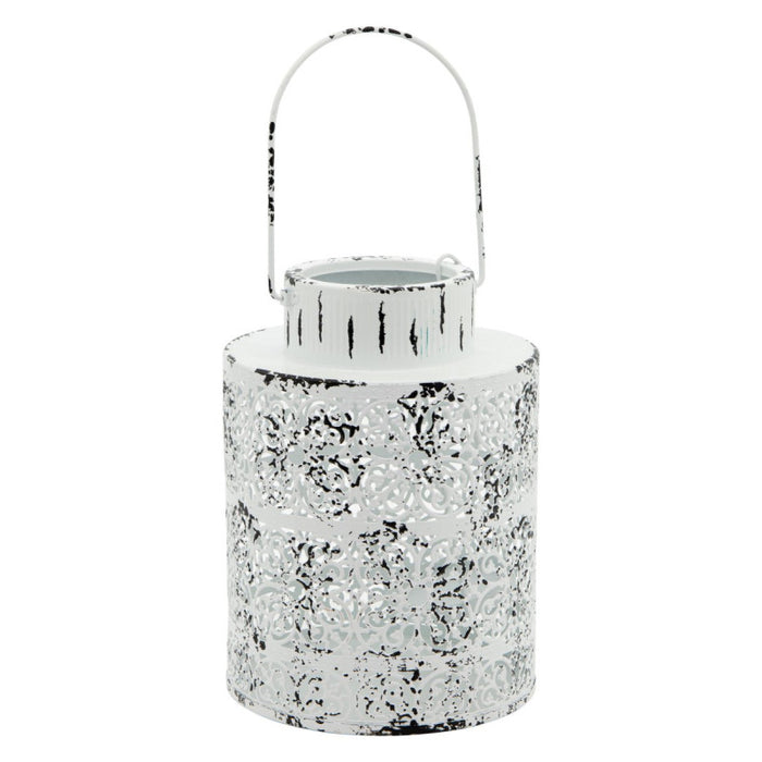 Set di 6 Lanterne Fes 18x26,5 Bianco Anticato