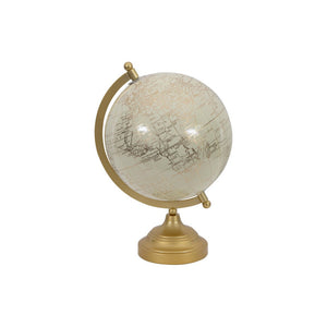 Set di 6 Mappamondi Amelia 22,5x20x30 Cm Oro/bianco