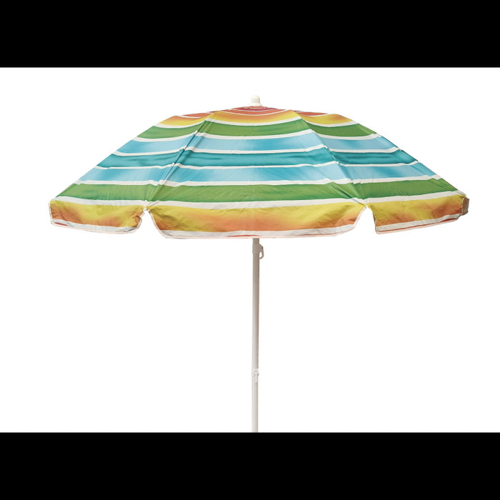 Set Di 6 Ombrelloni Pieghevoli 200/8 - Riga + Uv Protection - Fusto 3 Pezzi Moia