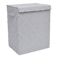 Set di 6 Porta Biancheria Pieghevole Rhombus 40x30x50 Grigio