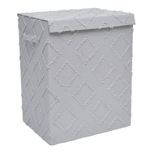 Set di 6 Porta Biancheria Pieghevole Rhombus 40x30x50 Grigio