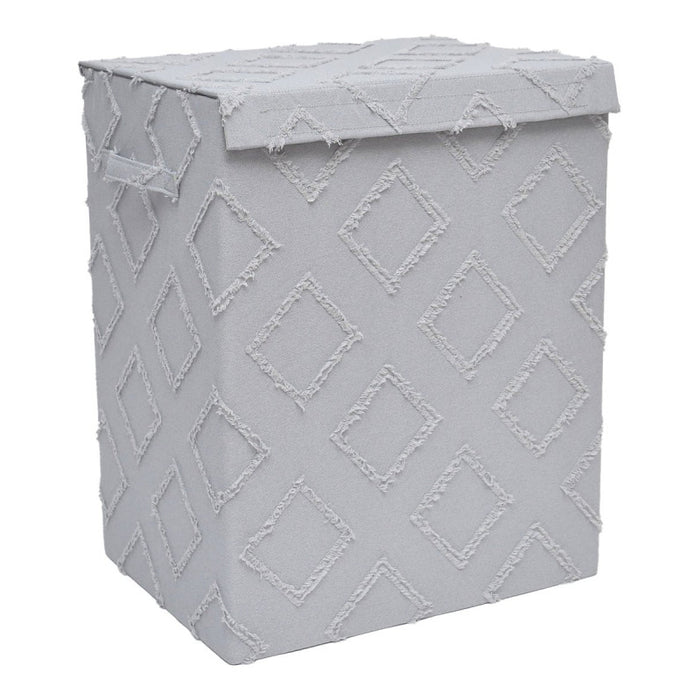 Set di 6 Porta Biancheria Pieghevole Rhombus 40x30x50 Grigio