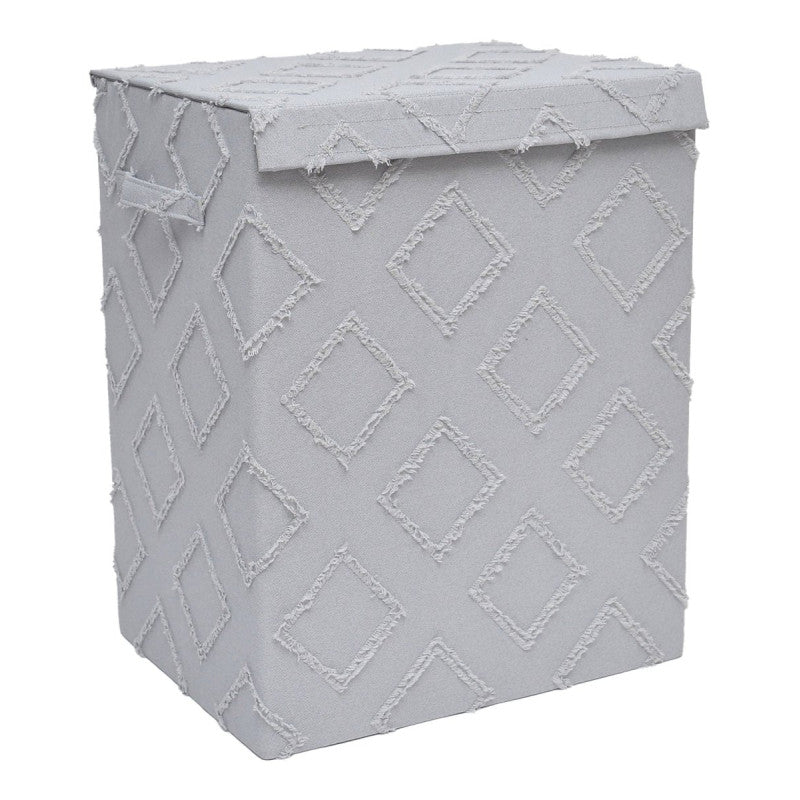 Set di 6 Porta Biancheria Pieghevole Rhombus 40x30x50 Grigio