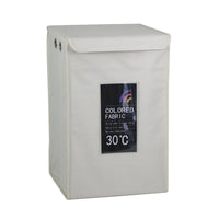 Set di 6 Portabiancheria Pieghevole Oxford Bianco 36x36x65 Tny