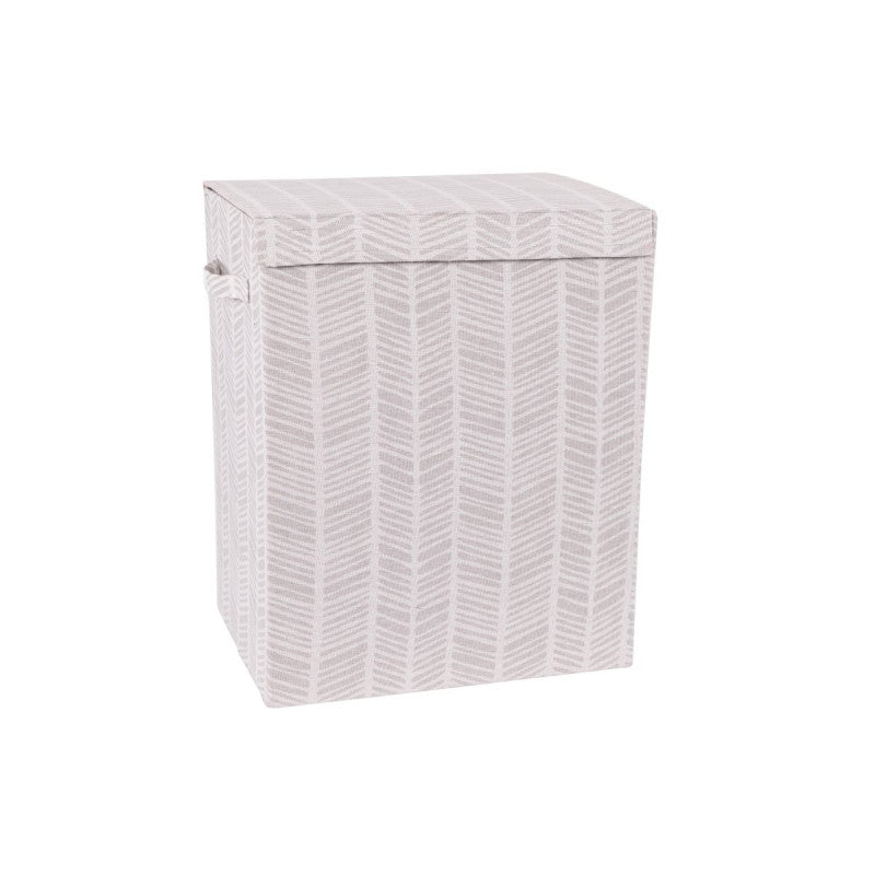 Set di 6 Portabiancheria Rettangolare Pieghevoli Con Manici Ximba 40x30x50 Cm Grigio