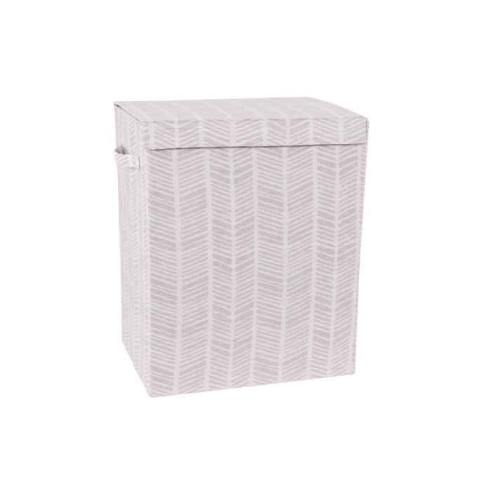 Set di 6 Portabiancheria Rettangolare Pieghevoli Con Manici Ximba 40x30x50 Cm Grigio