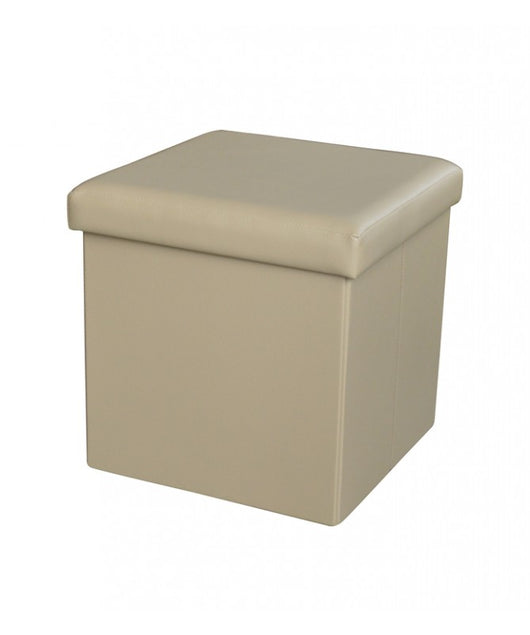 Set di 6 POUF PIEGHEVOLE PVC BEIGE