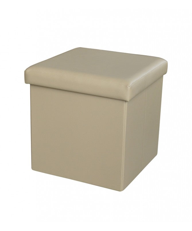 Set di 6 POUF PIEGHEVOLE PVC BEIGE