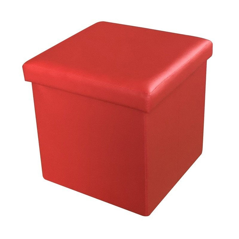 Set di 6 POUF PIEGHEVOLE ROSSO