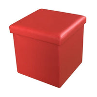 Set di 6 POUF PIEGHEVOLE ROSSO
