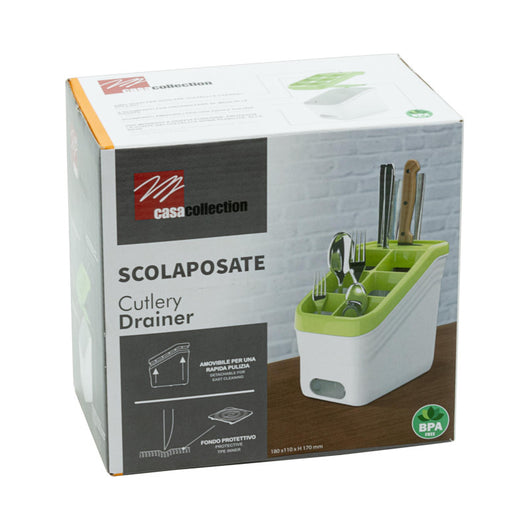 Set di 6 Scolaposate 6 Scomparti 18x11 Cm Abs