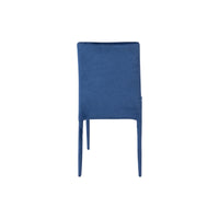 Set di 6 Sedie Connie Velluto Blu 41x44x90