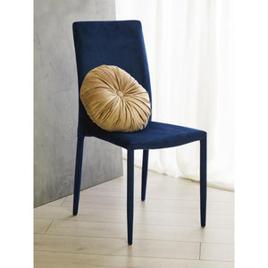 Set di 6 Sedie Connie Velluto Blu 41x44x90