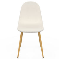 IDMarket - Set di 6 sedie da pranzo DARI in tessuto bouclette