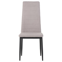 Set di 6 Sedie Dahlia In Tessuto Beige 42x51x98,5