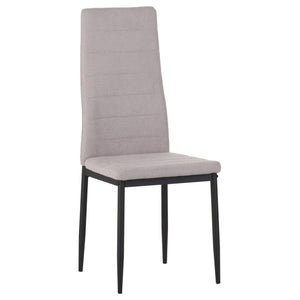 Set di 6 Sedie Dahlia In Tessuto Beige 42x51x98,5