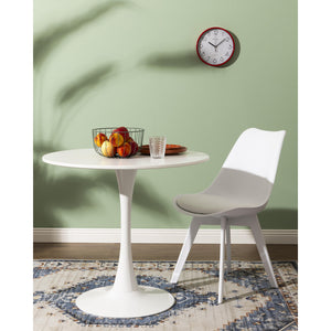 Set di 6 Sedie Kelly In Pp+pu Bianca Con Gambe In Matching Color