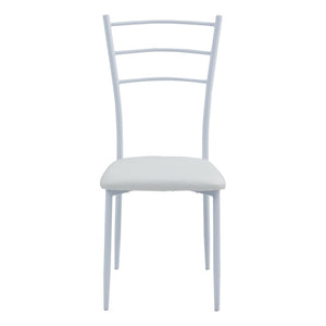 Set di 6 Sedie New Marta In Pvc Bianco Dim 41x48x92cm