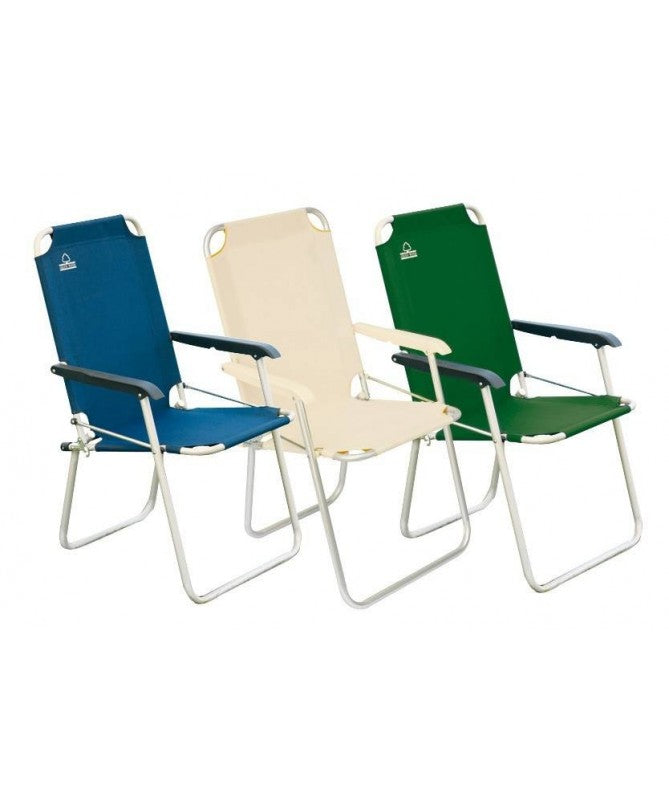 Set di 6 Sedie Relax pieghevoli MOIA in alluminio blu