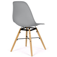 IDMarket - Set di 6 sedie SANDRA mix di rosa pastello, bianco, grigio chiaro X2, blu X2