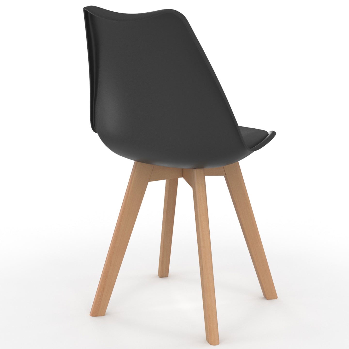 IDMarket - Set di 6 sedie scandinave SARA in velluto patchwork grigio scuro, bianco, nero e nero, grigio e bianco