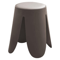 Set di 6 Sgabelli Johnny In Pp+pu Tortora Ø 45x H45 Cm