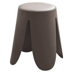 Set di 6 Sgabelli Johnny In Pp+pu Tortora Ø 45x H45 Cm