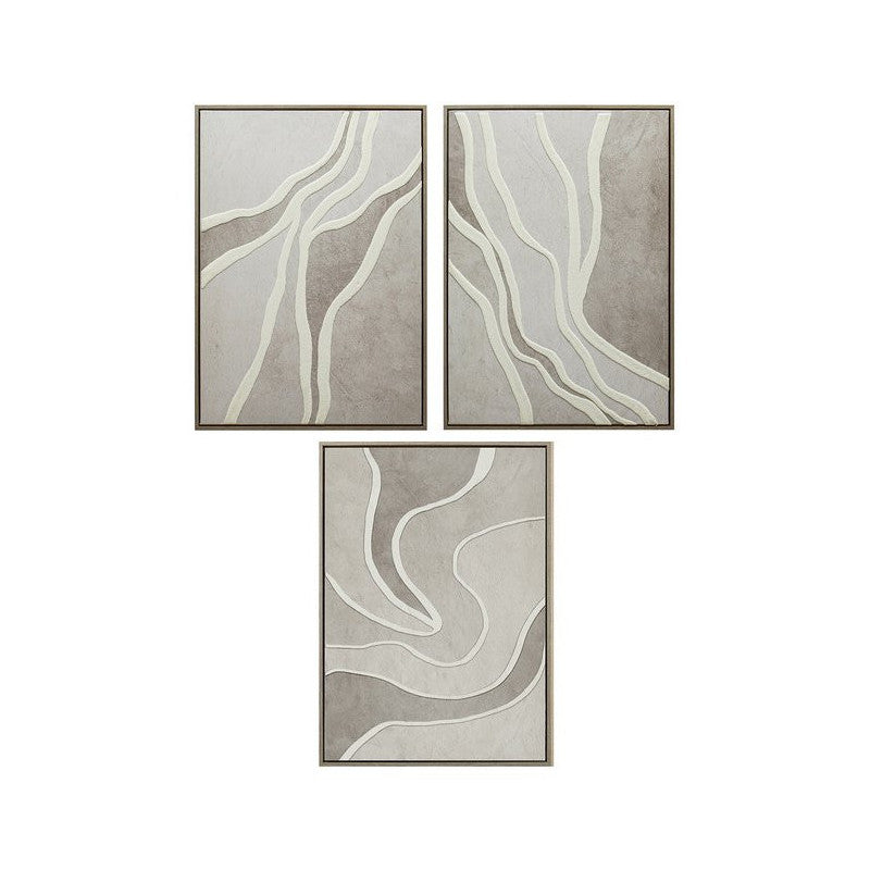 Set di 6 Stampe Su Canvas Rive 3d 50x70 Cm 3 Assortimenti