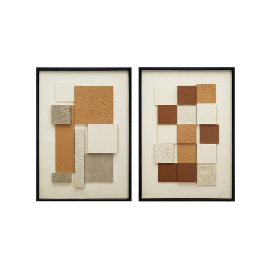 Set di 6 Stampe Su Canvas Square 3d 50x70 Cm 2 Assortimenti