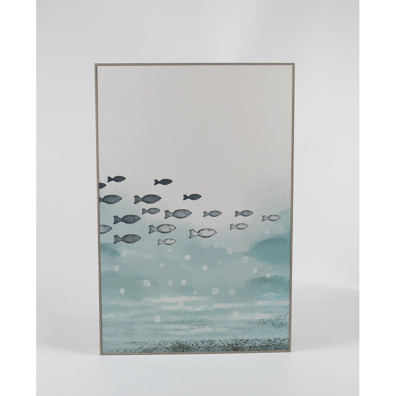 Set di 6 Stampe Su Tela Wide Sea Con Cornice In Mdf 40x60