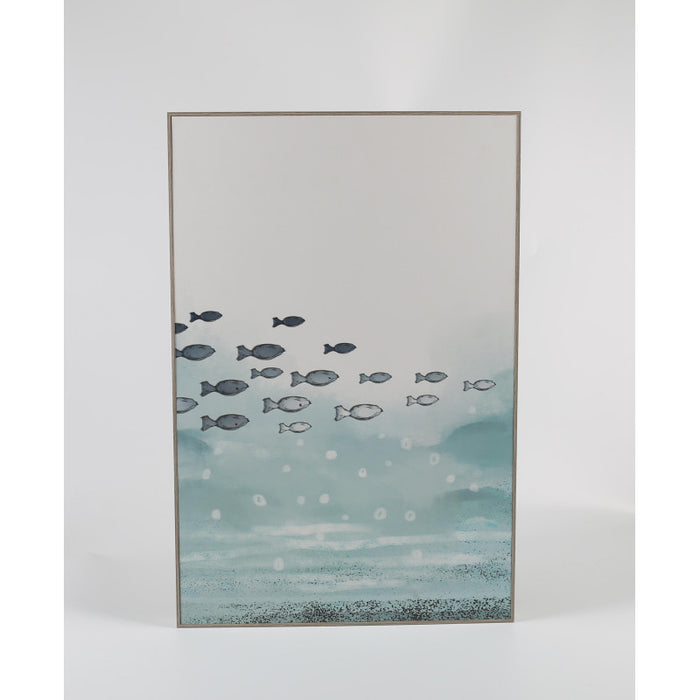 Set di 6 Stampe Su Tela Wide Sea Con Cornice In Mdf 40x60