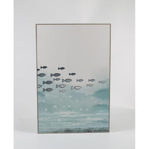 Set di 6 Stampe Su Tela Wide Sea Con Cornice In Mdf 40x60